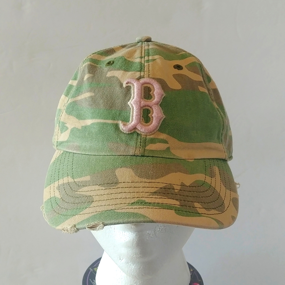 Ladies Camo Boston Red Socks Hat